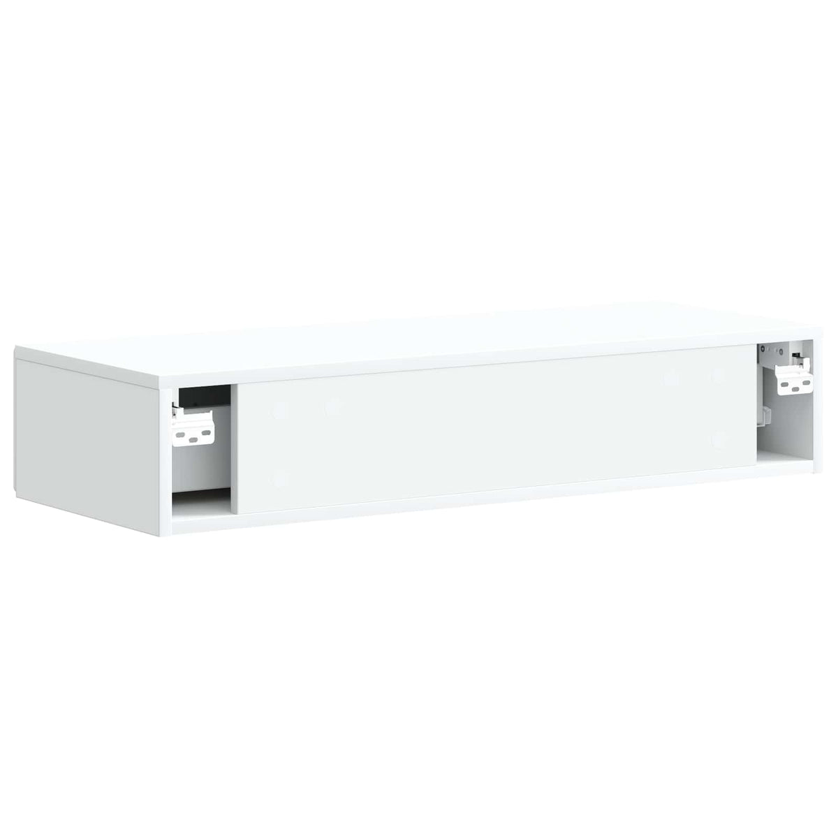 Wall-Mounted Side Table Wall-mounted White 87.5 x 34.5 x 17 cm