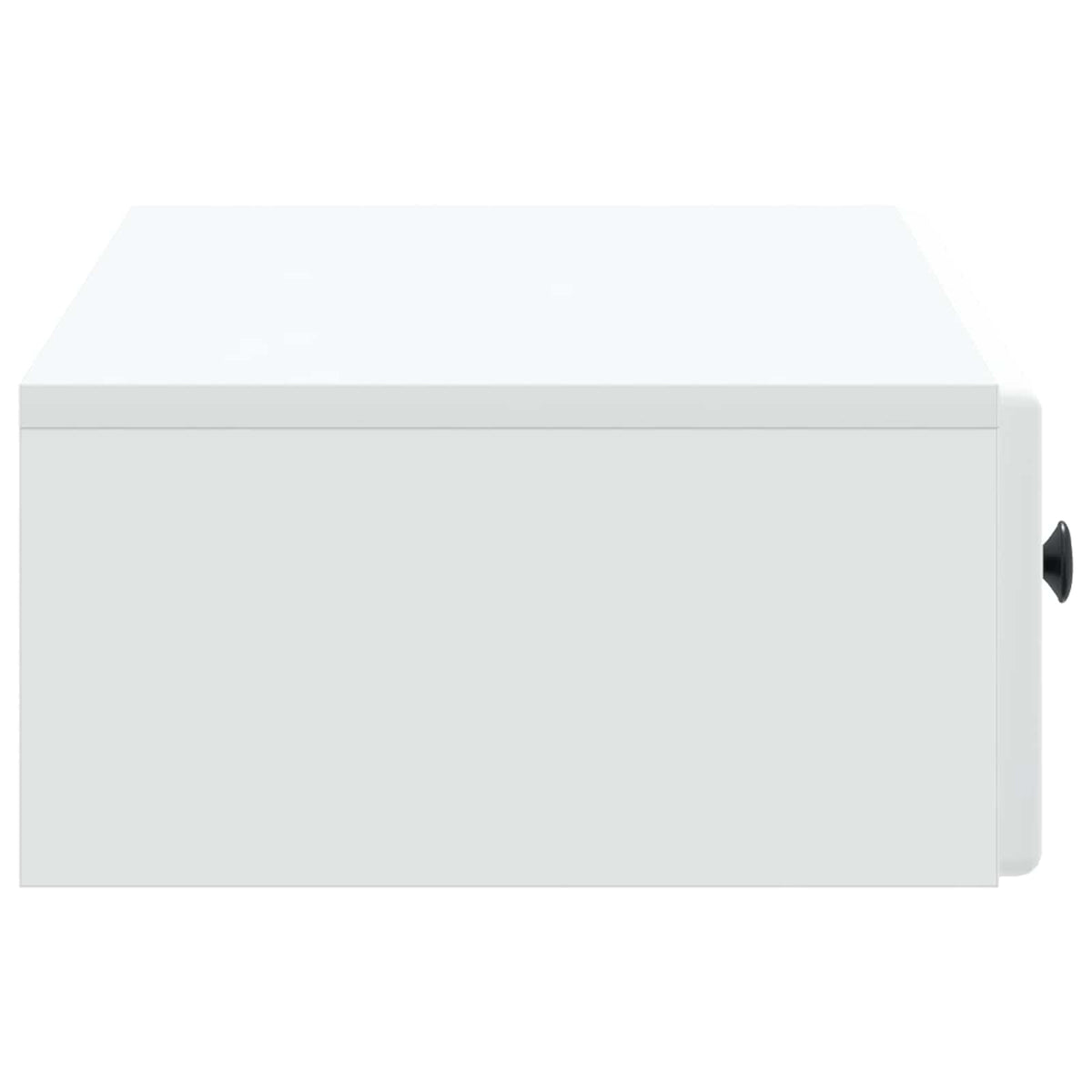 Wall-Mounted Side Table Wall-mounted White 87.5 x 34.5 x 17 cm