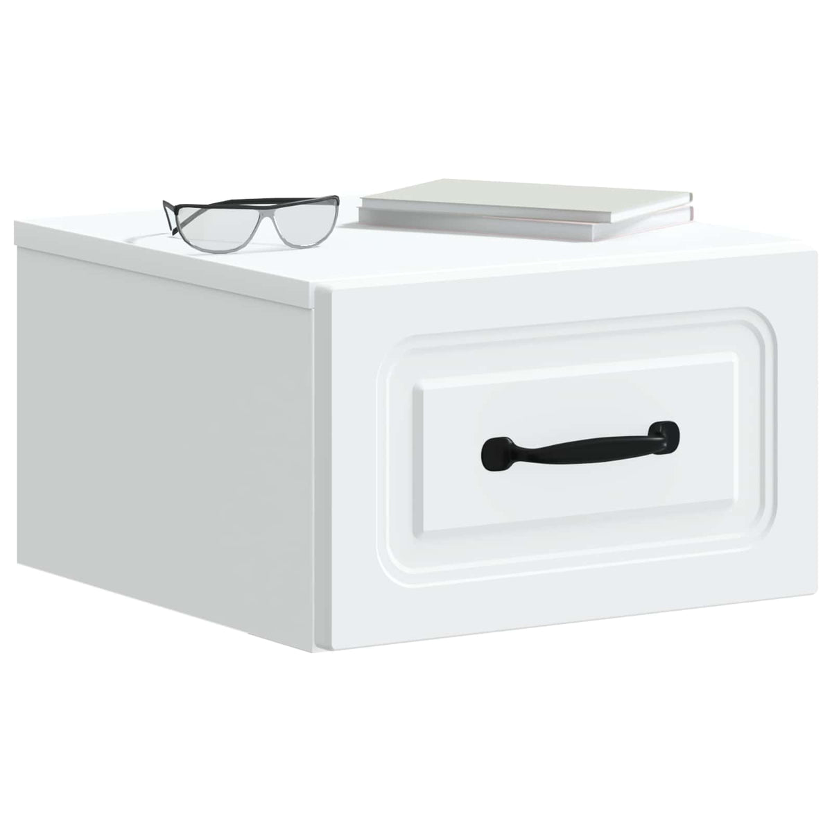 Wall-Mounted Bedside Cabinet White 34.5 x 33 x 20 cm