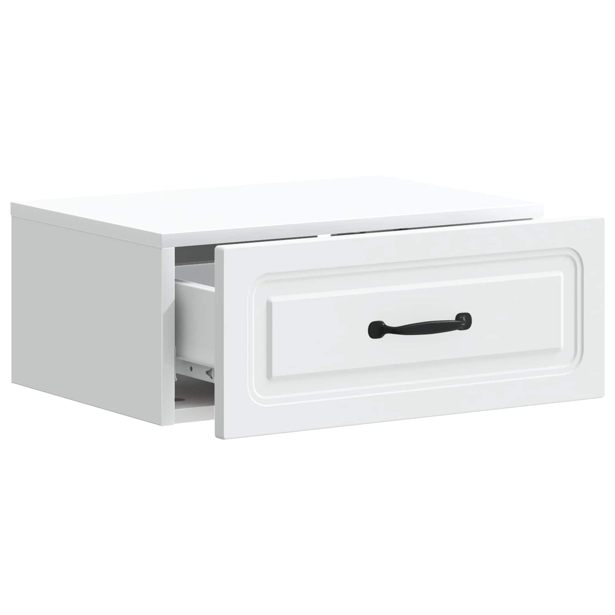 Wall-Mounted Bedside Cabinet White 49 x 34.5 x 20 cm