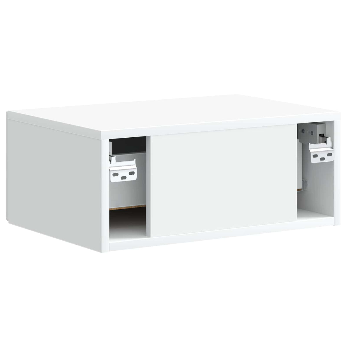 Wall-Mounted Bedside Cabinet White 49 x 34.5 x 20 cm