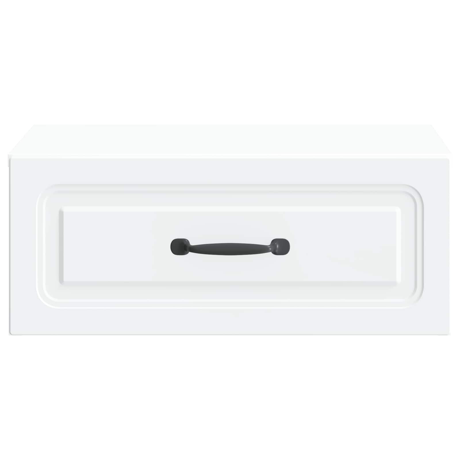 Wall-Mounted Bedside Cabinet White 49 x 34.5 x 20 cm