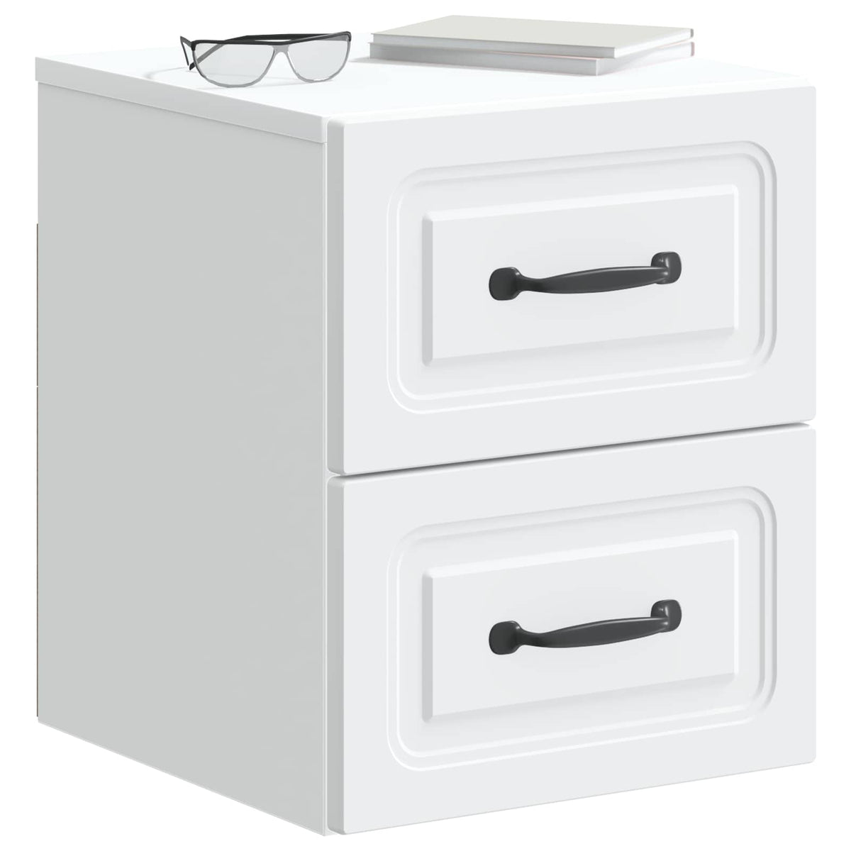 Wall-Mounted Bedside Cabinet White 34.5 x 33 x 40 cm
