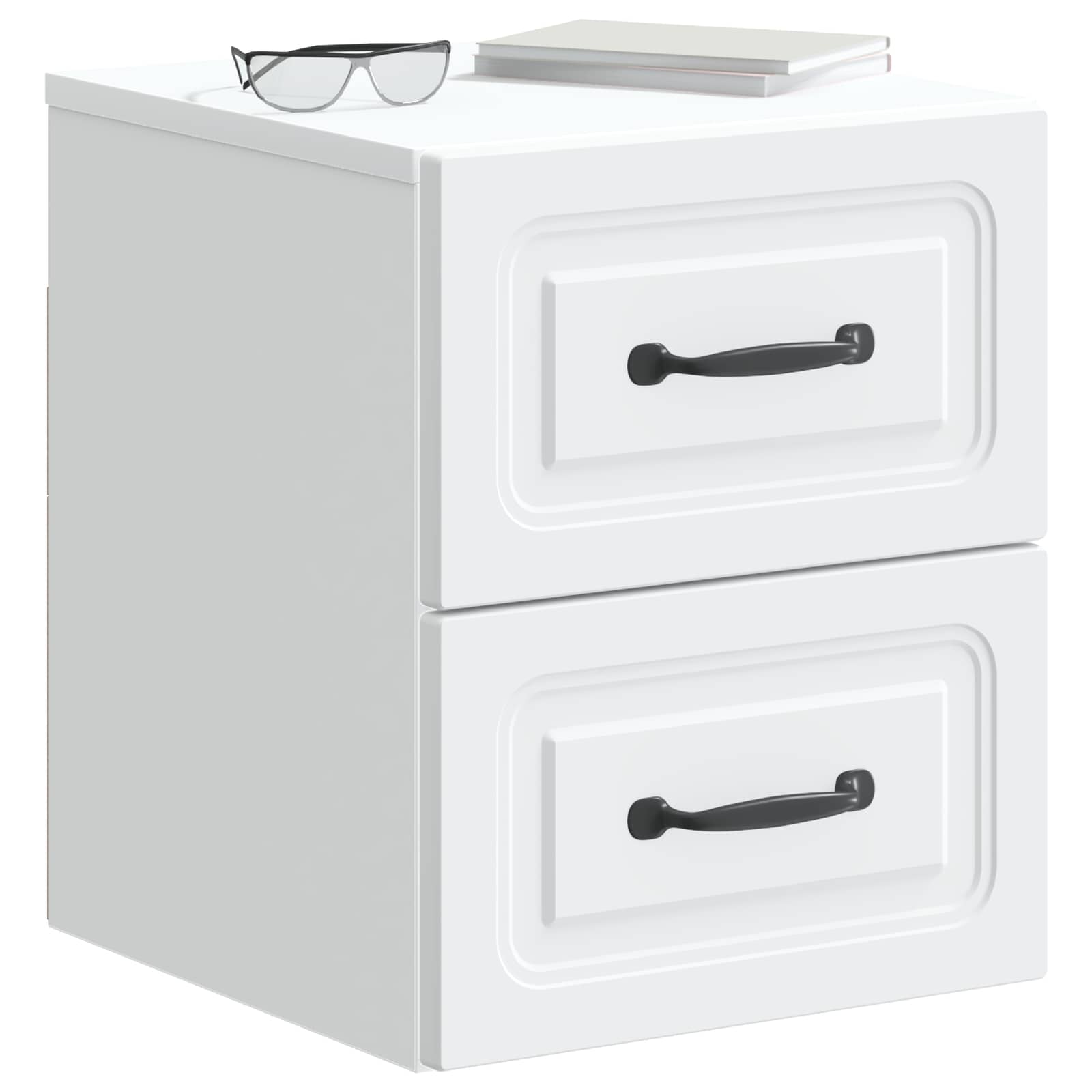 Wall-Mounted Bedside Cabinet White 34.5 x 33 x 40 cm
