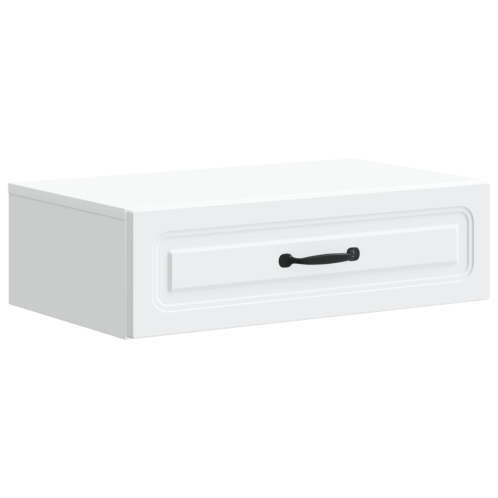 Wall-Mounted Side Table White 59 x 34.5 x 17 cm Engineered Wood