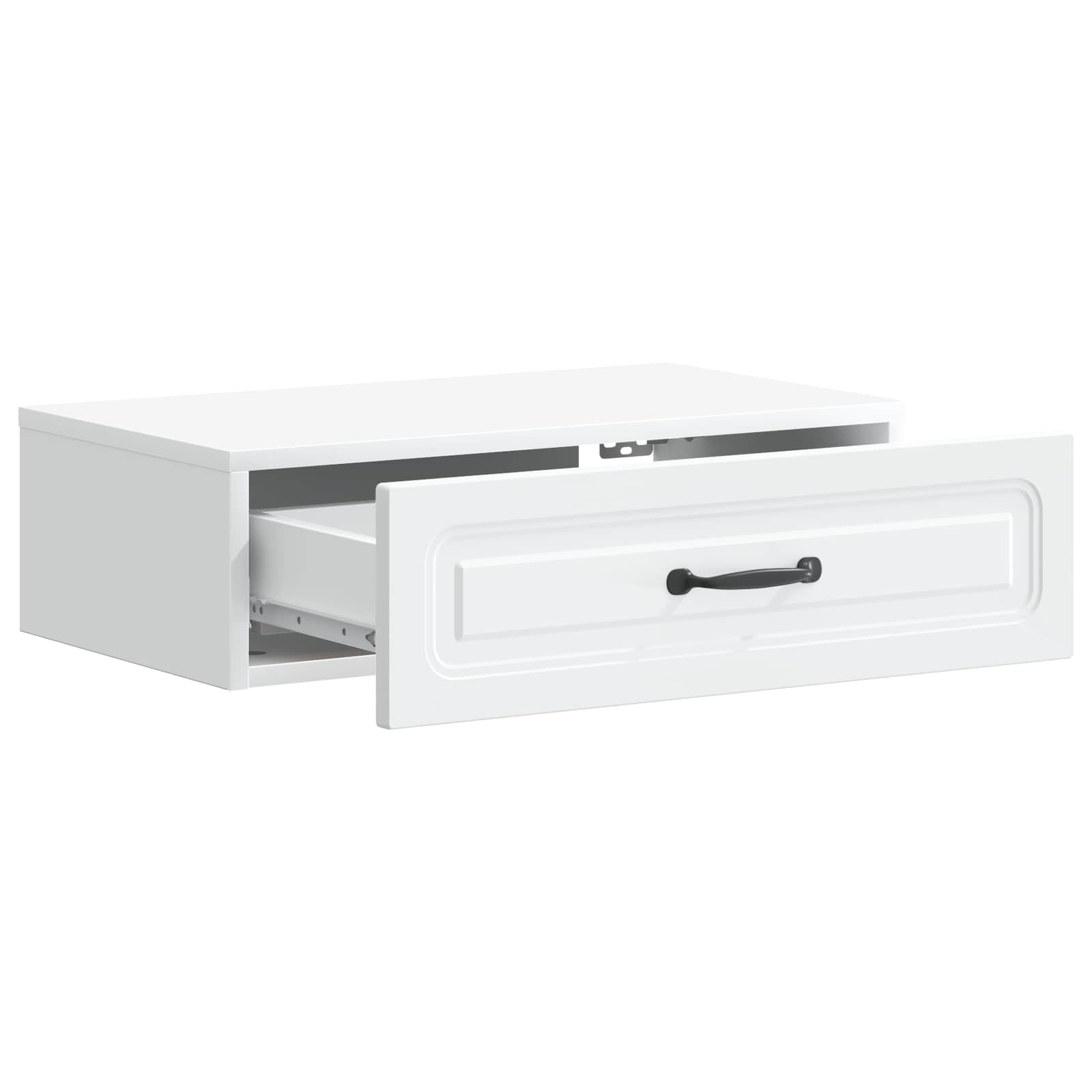 Wall-Mounted Side Table White 59 x 34.5 x 17 cm Engineered Wood