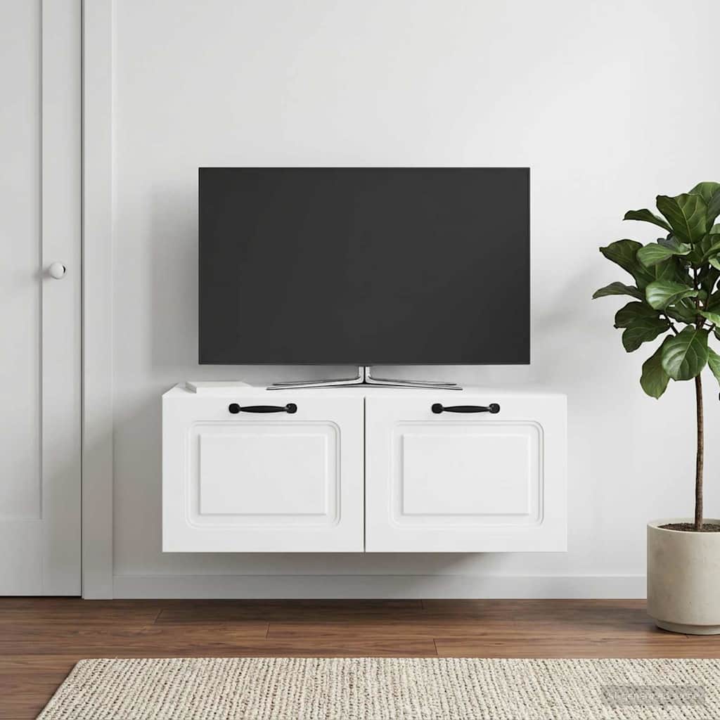 Wall-Mounted TV Cabinet White 78.5 x 41 x 30 cm Engineered Wood