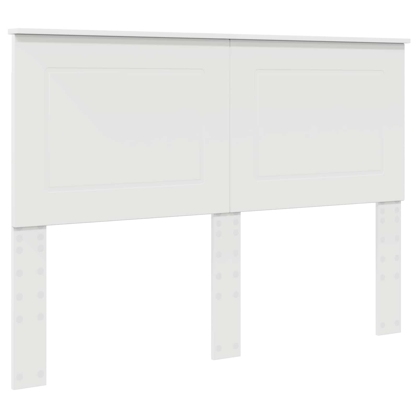 Bed Frame with Headboard White 150 x 200 cm Engineered Wood