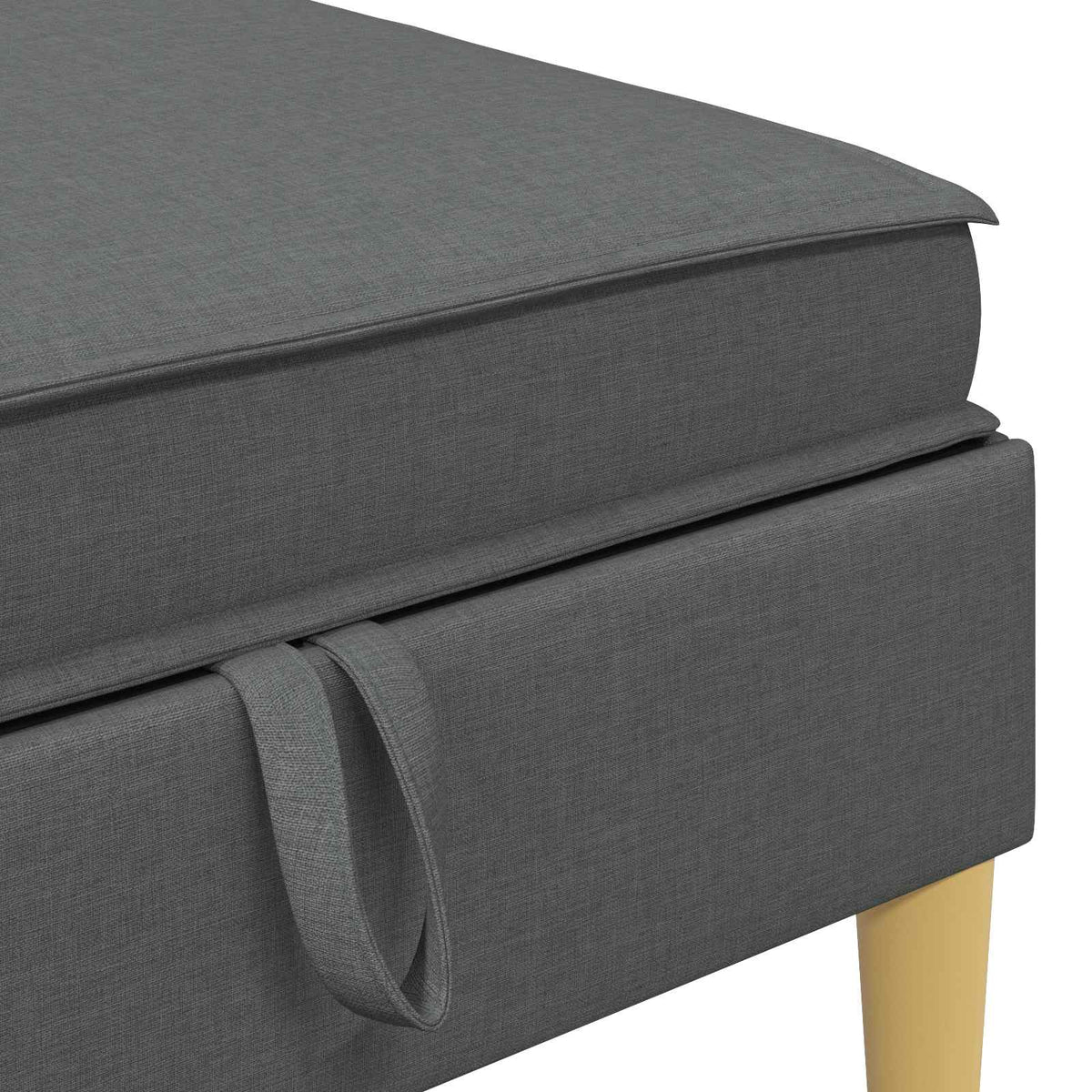 Modular Sofa Set with Storage 5 pcs Dark Grey Fabric