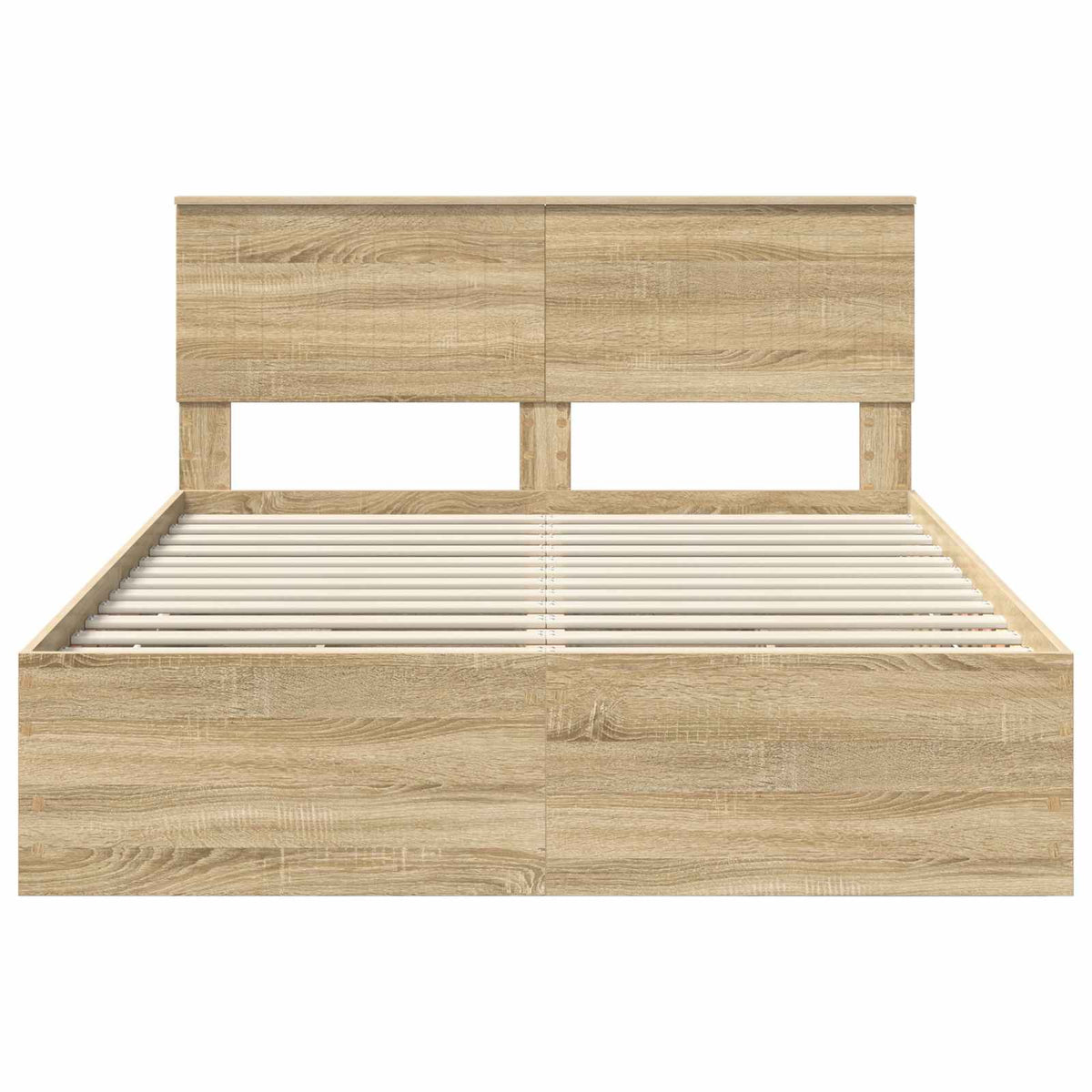 Bed Frame with Drawer Sonoma Oak 135 x 190 cm Engineered Wood