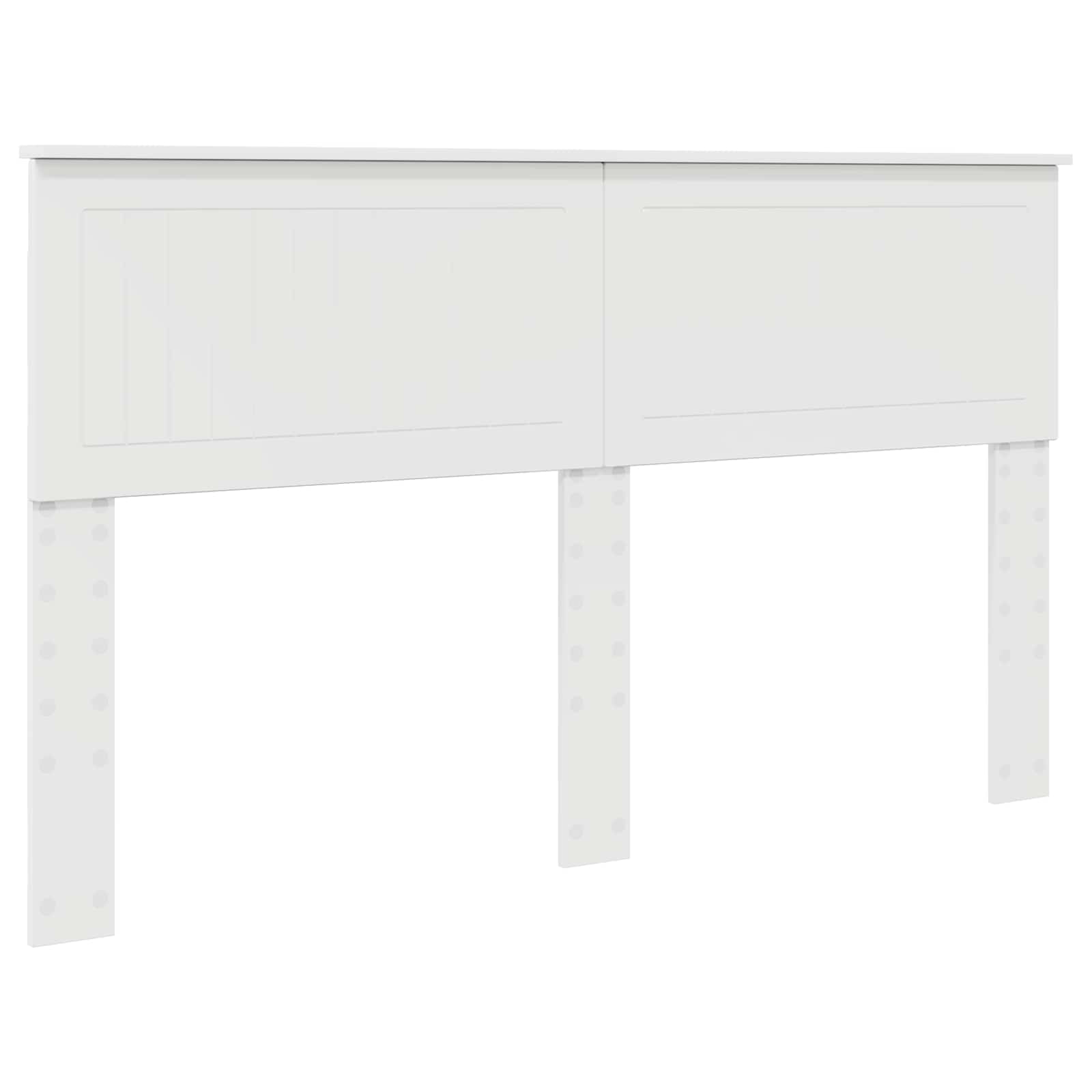 Storage Bed with Headboard White 150 x 200 cm Engineered Wood