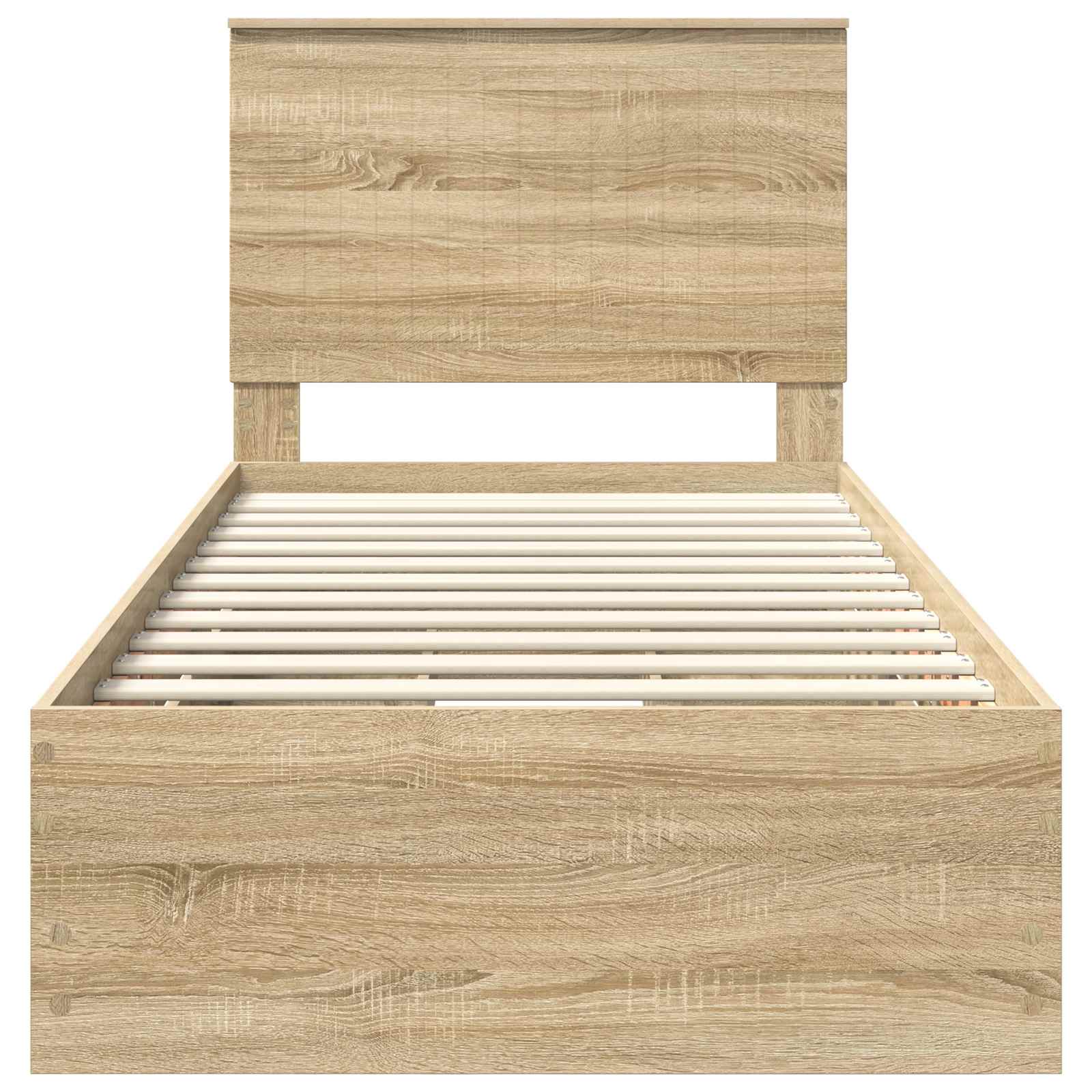 Bed Frame with Drawer Sonoma Oak 90 x 190 cm Engineered Wood