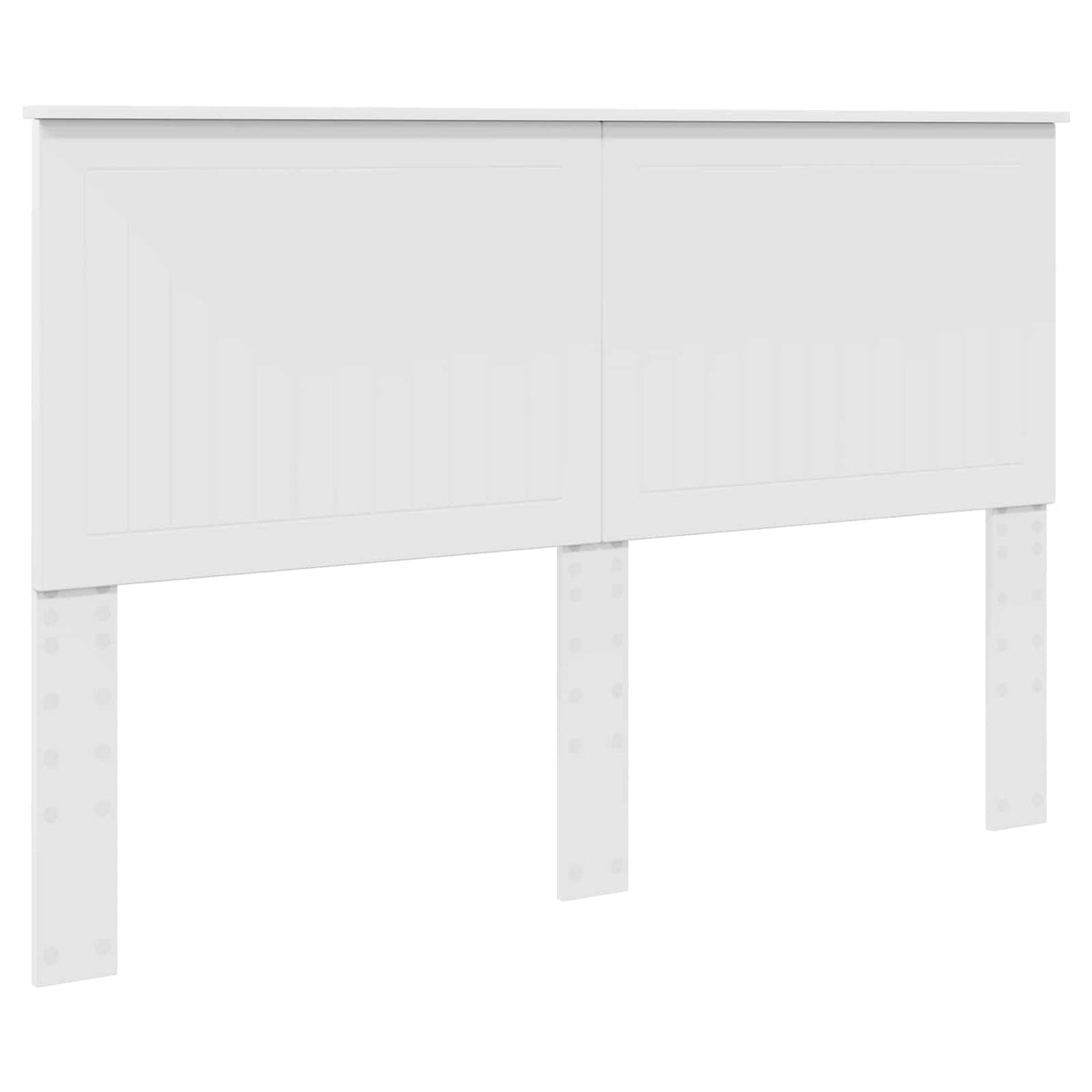 Storage Bed with Headboard White 150 x 200 cm Engineered Wood