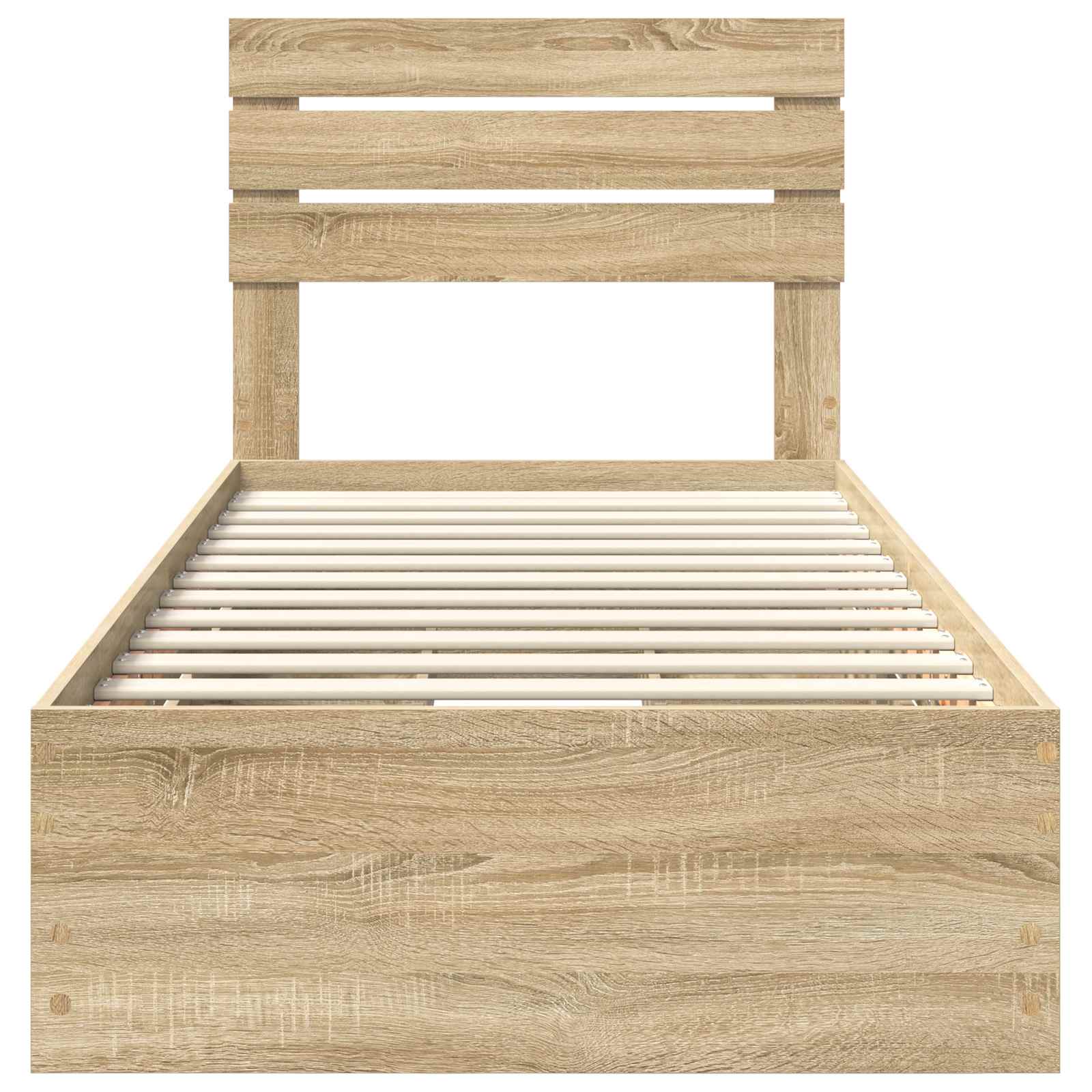 Bed Frame with Drawer Sonoma Oak 90 x 190 cm Engineered Wood
