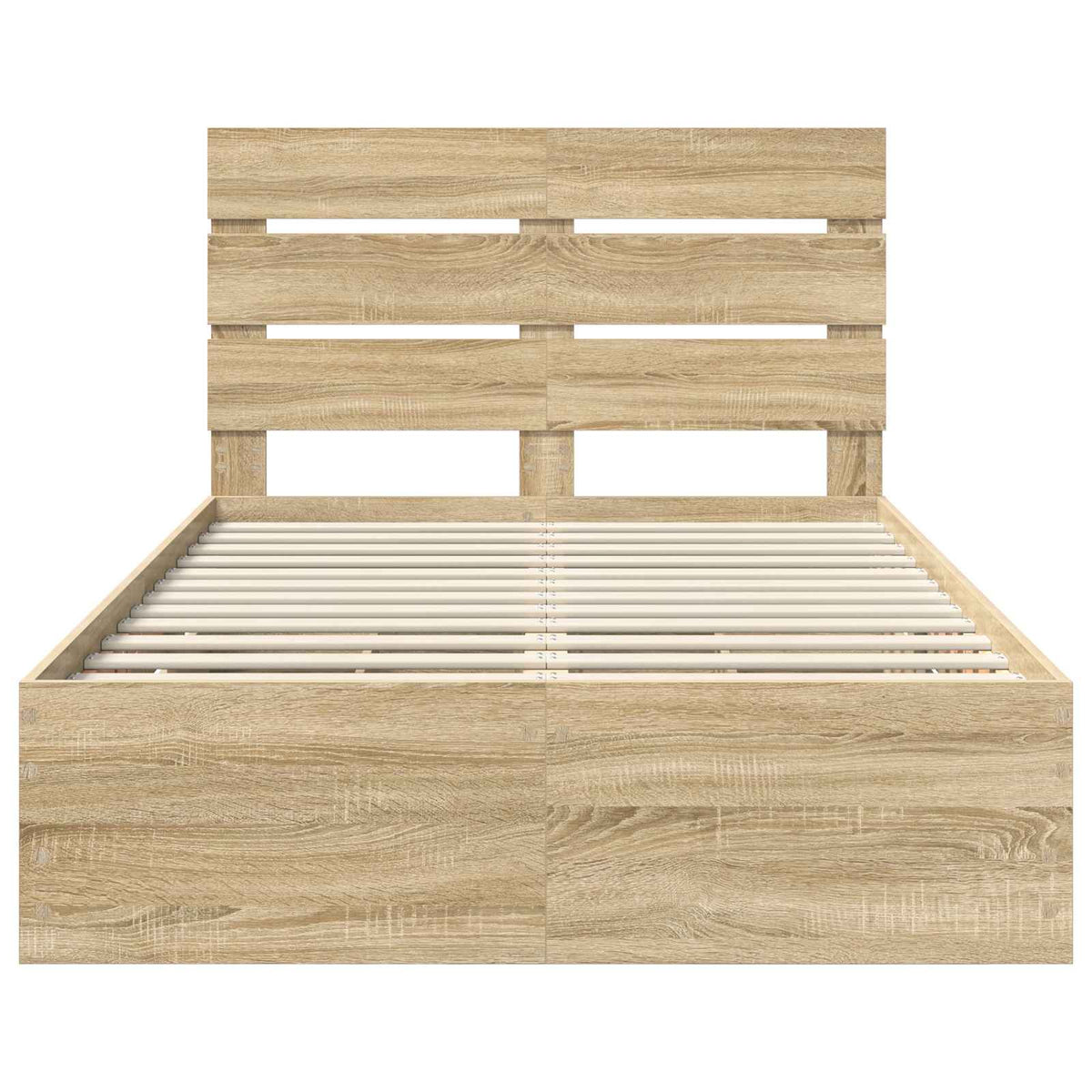 Bed Frame with Drawer Sonoma Oak 135 x 190 cm Engineered Wood