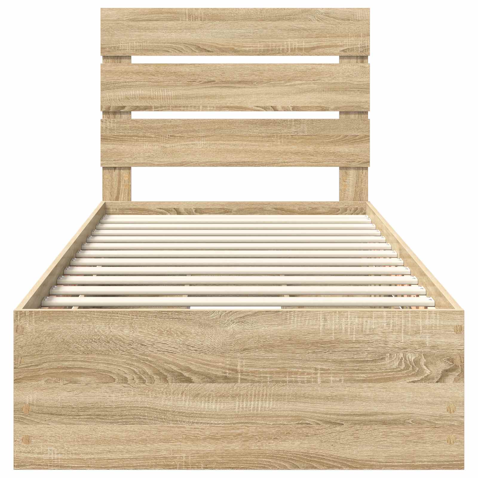 Bed Frame with Drawer Sonoma Oak 90 x 200 cm Engineered Wood