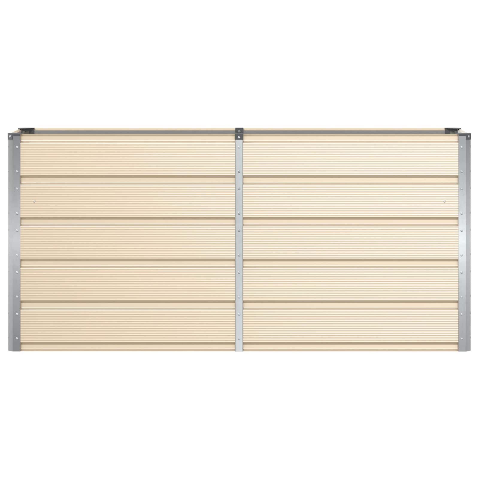 Planter Ivory 160 x 40 x 75 cm Steel