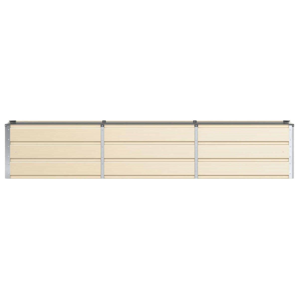 Planter Ivory 240 x 40 x 45 cm Steel