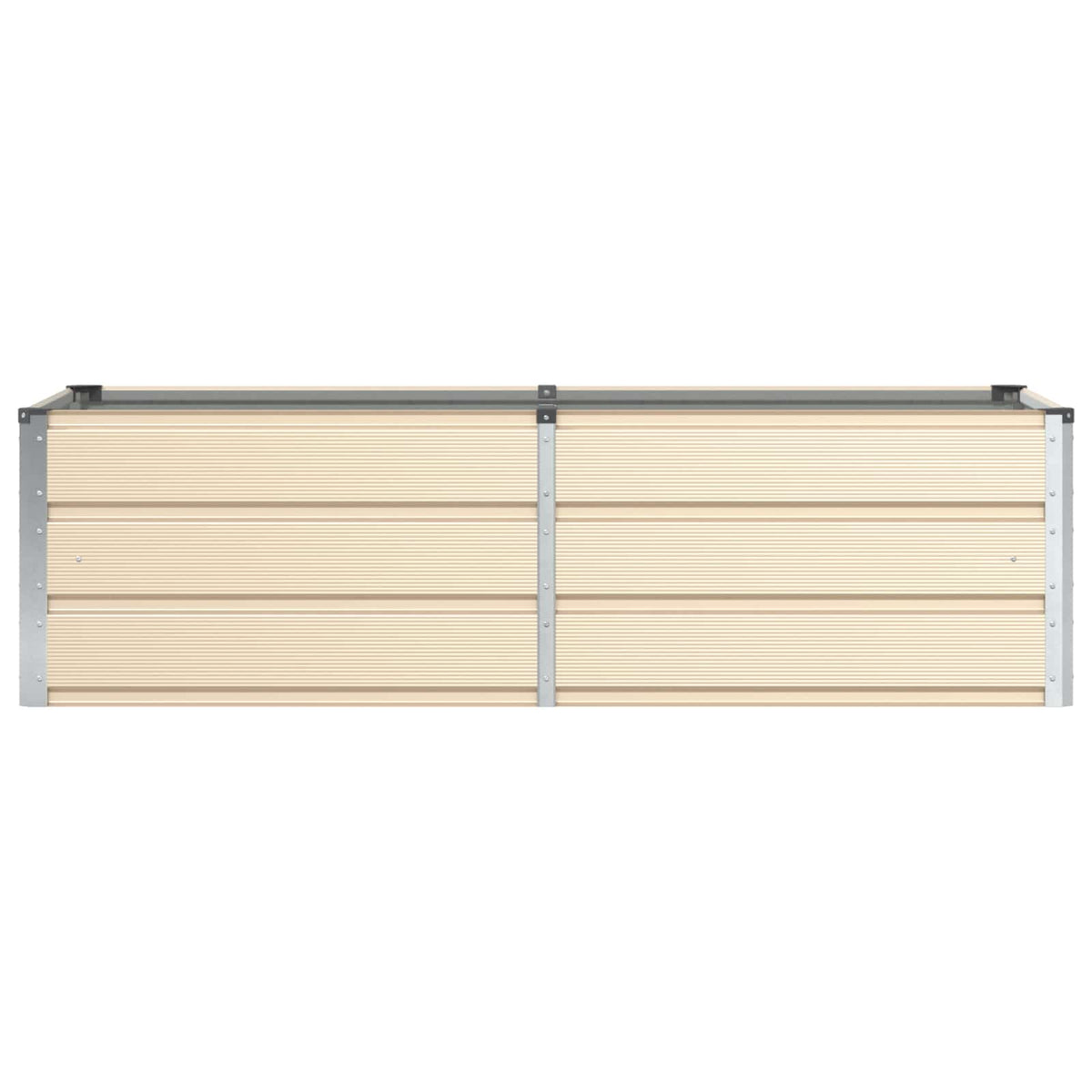 Planter Ivory 160 x 80 x 45 cm Steel