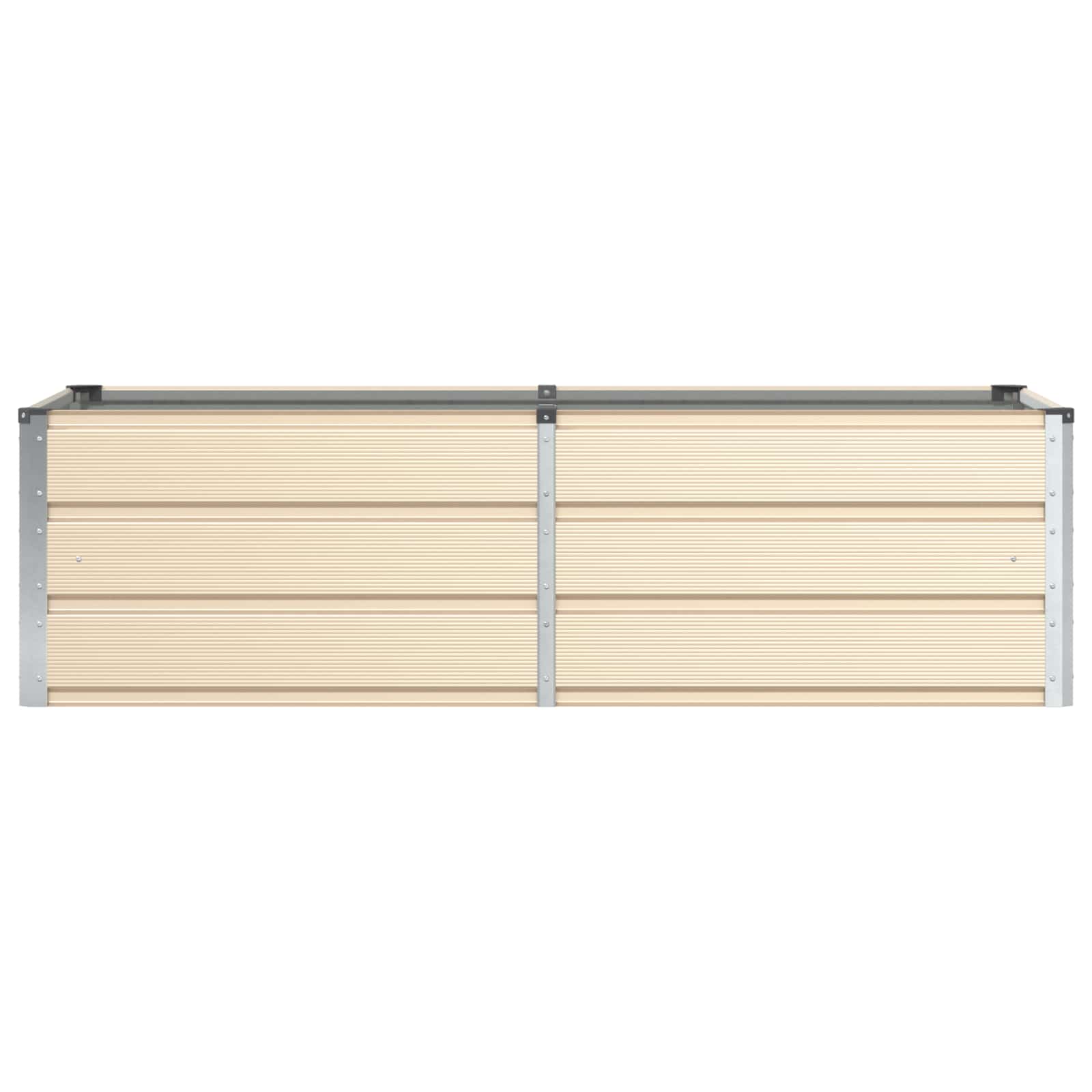 Planter Ivory 160 x 80 x 45 cm Steel