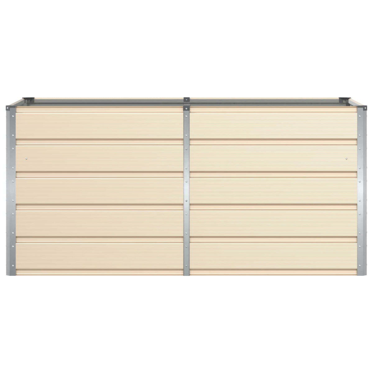 Planter Ivory 160 x 80 x 75 cm Steel