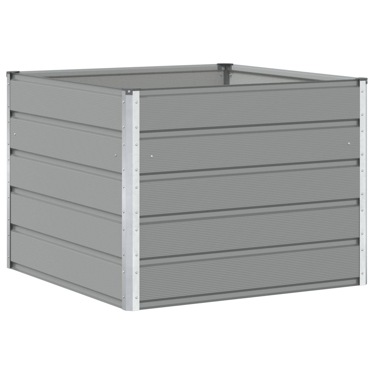 Planter Light Grey 100 x 100 x 75 cm Steel