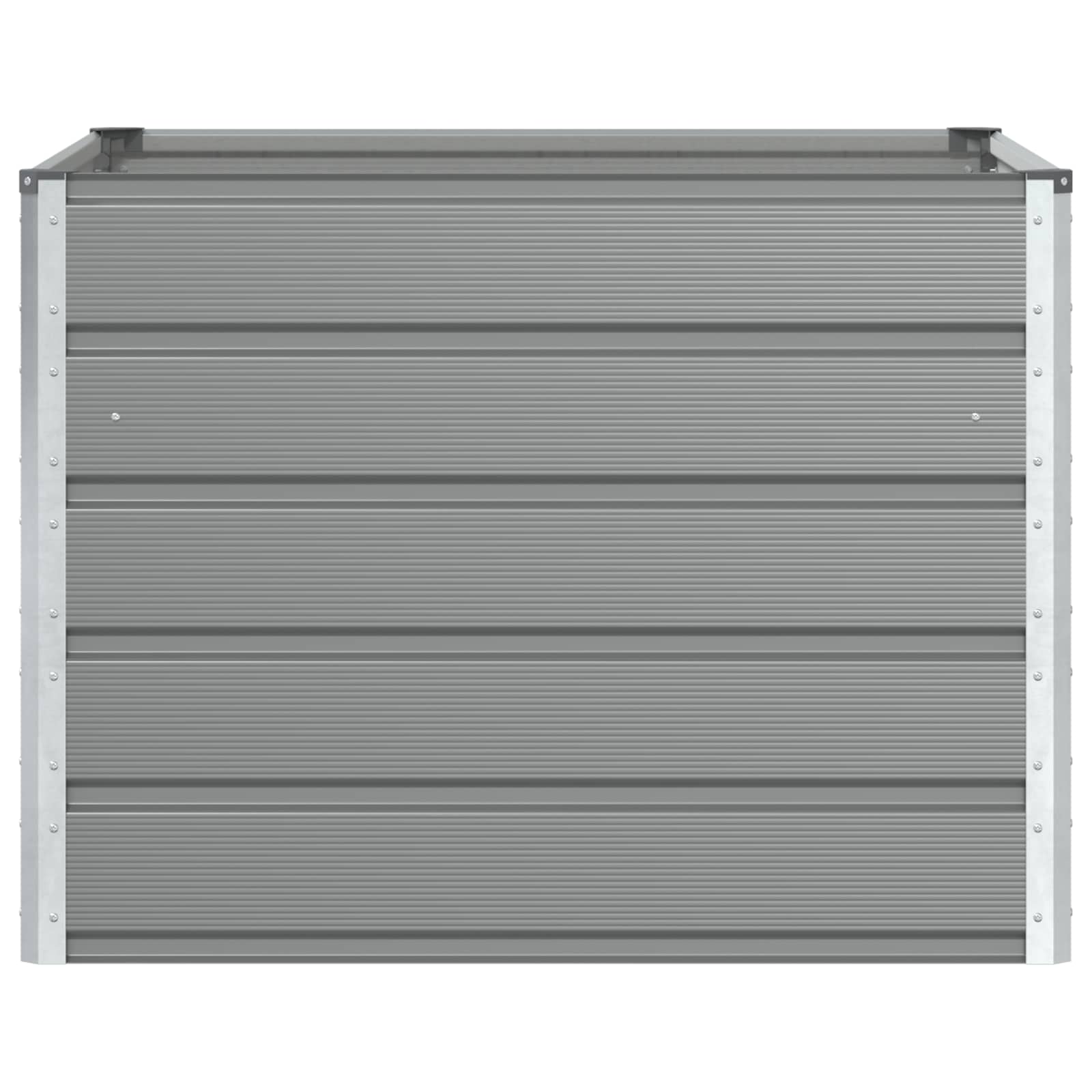 Planter Light Grey 100 x 100 x 75 cm Steel