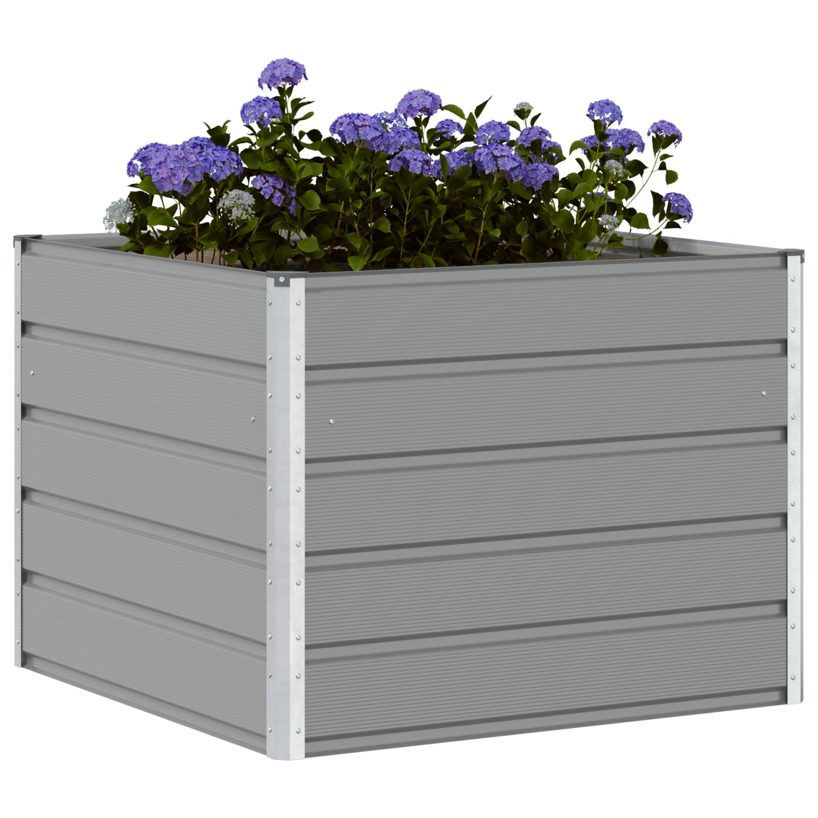 Planter Light Grey 100 x 100 x 75 cm Steel