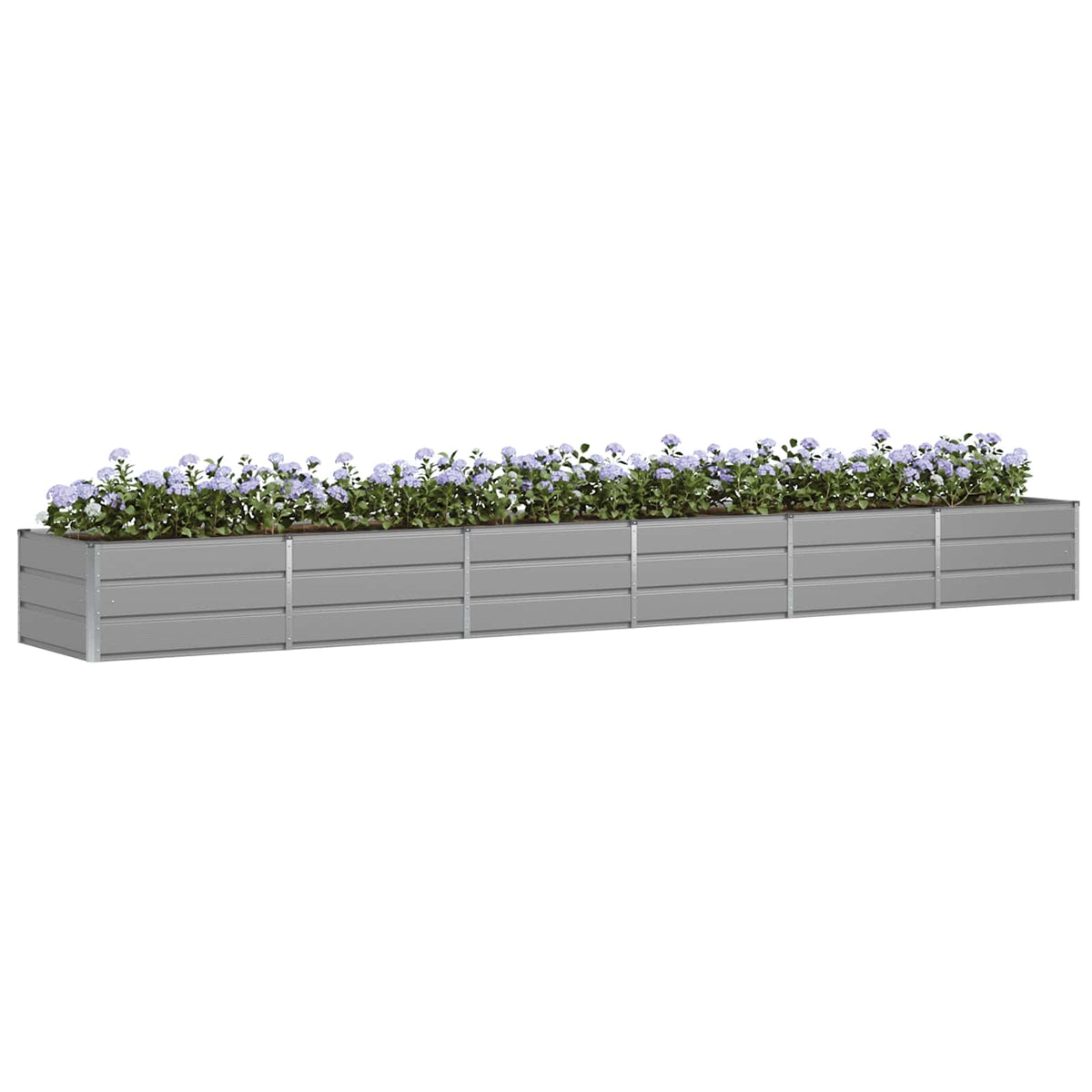 Planter Light Grey 480 x 80 x 45 cm Steel