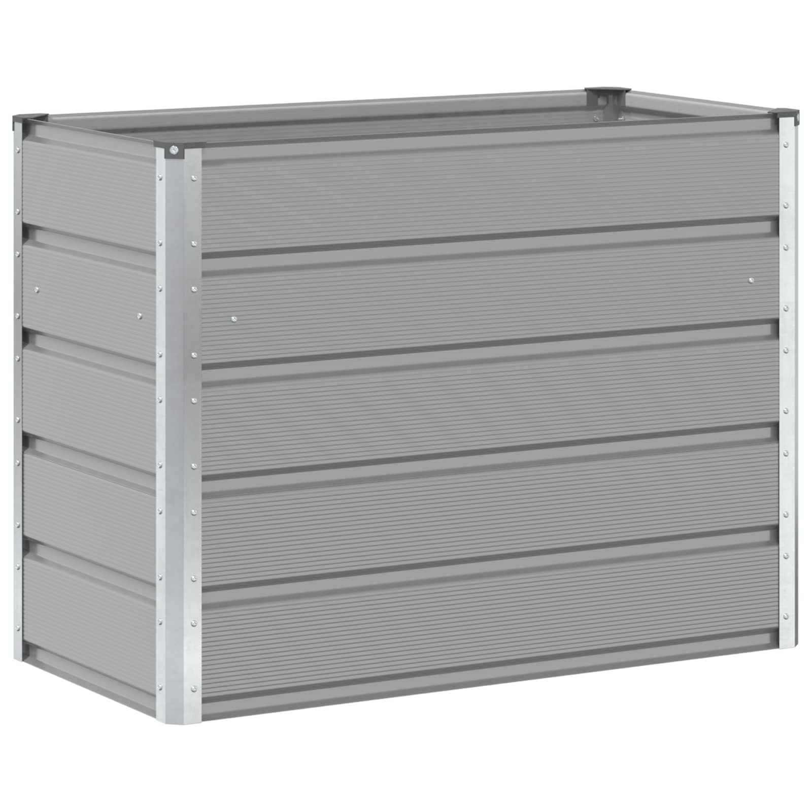 Planter Light Grey 480 x 50 x 45 cm Galvanised Steel