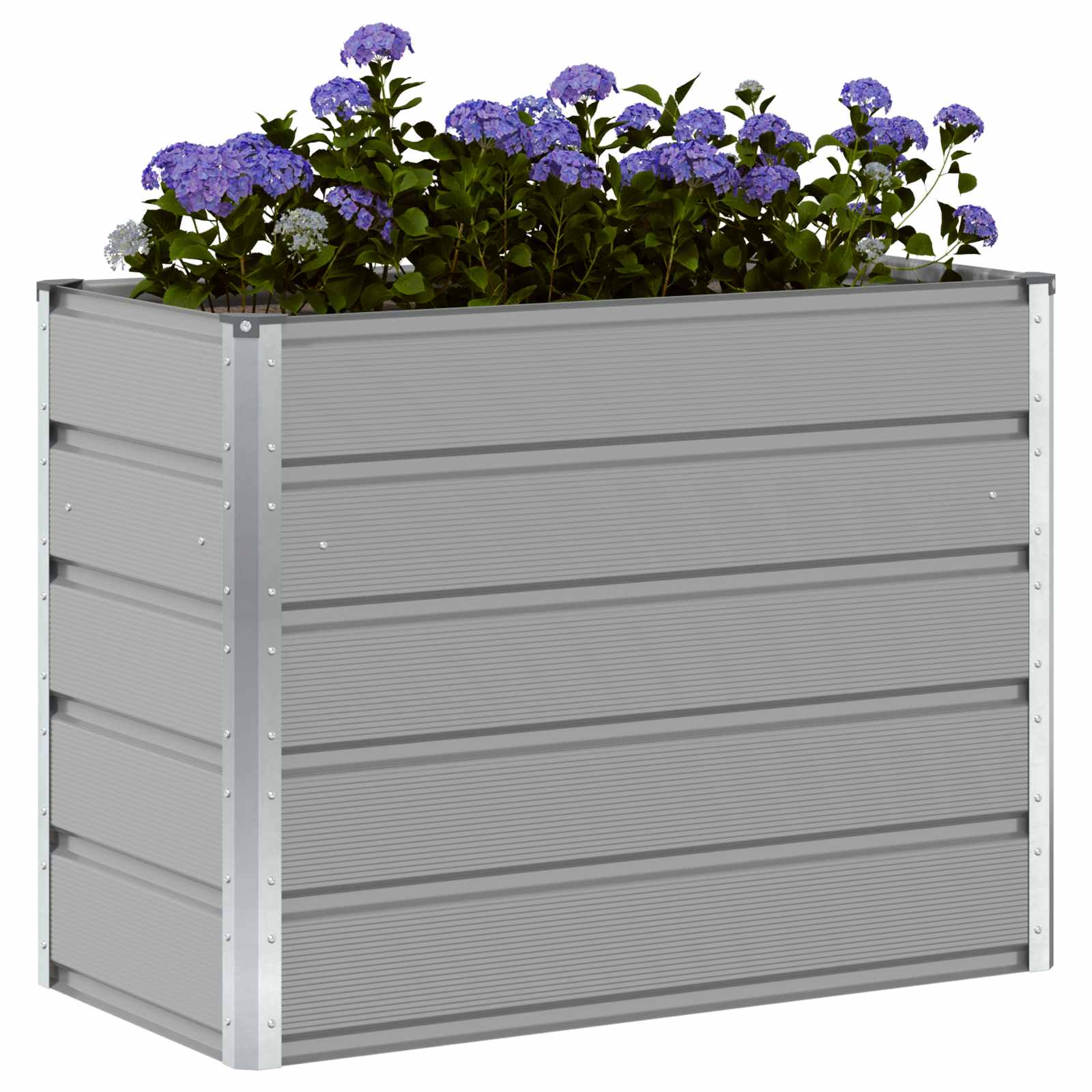 Planter Light Grey 480 x 50 x 45 cm Galvanised Steel