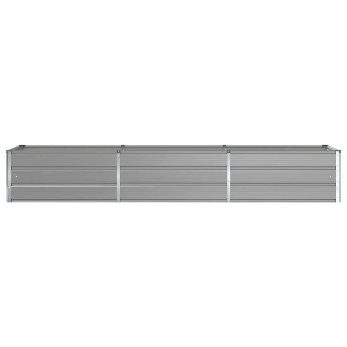 Planter Light Grey 290 x 50 x 45 cm Galvanised Steel