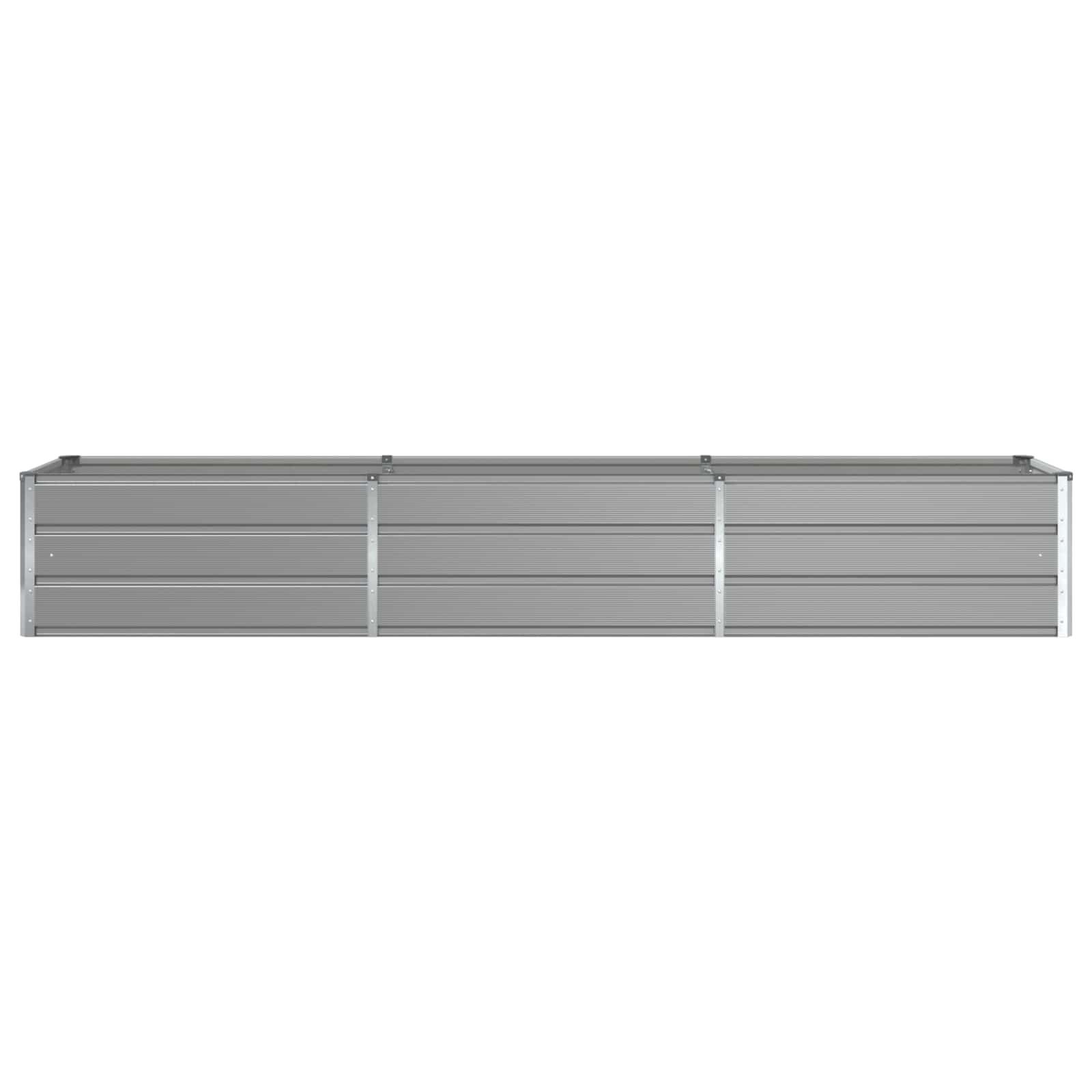 Planter Light Grey 290 x 50 x 45 cm Galvanised Steel