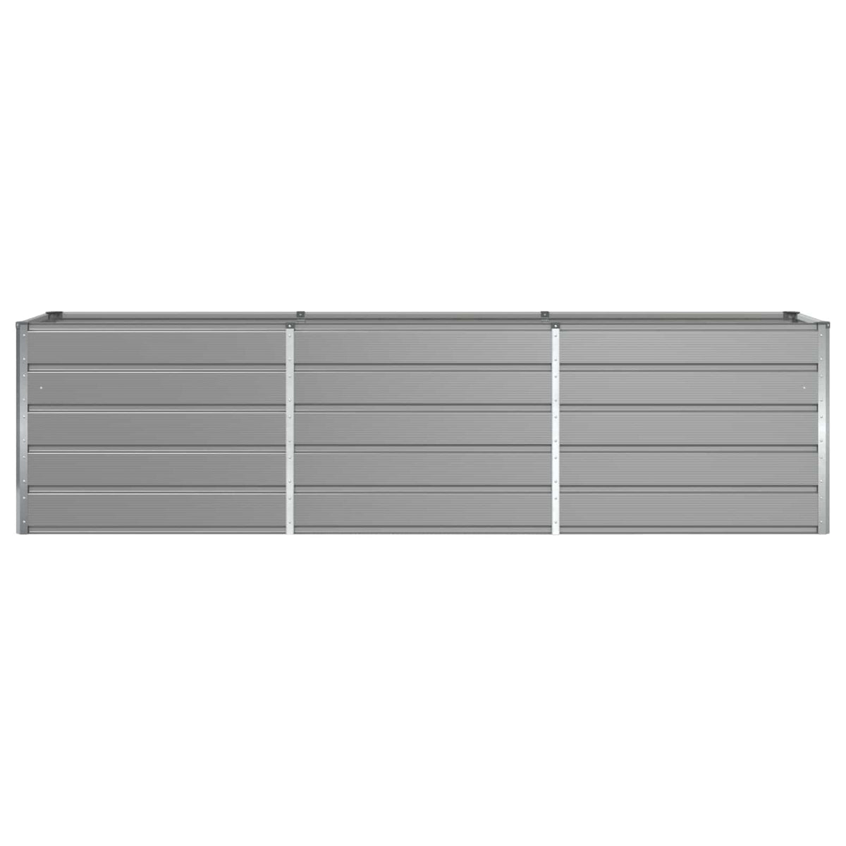 Planter Light Grey 290 x 50 x 75 cm Galvanised Steel