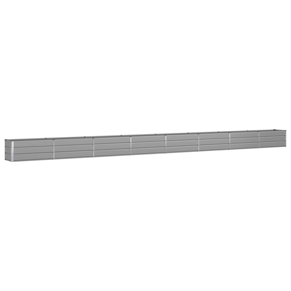 Planter Light Grey 770 x 50 x 45 cm Galvanised Steel