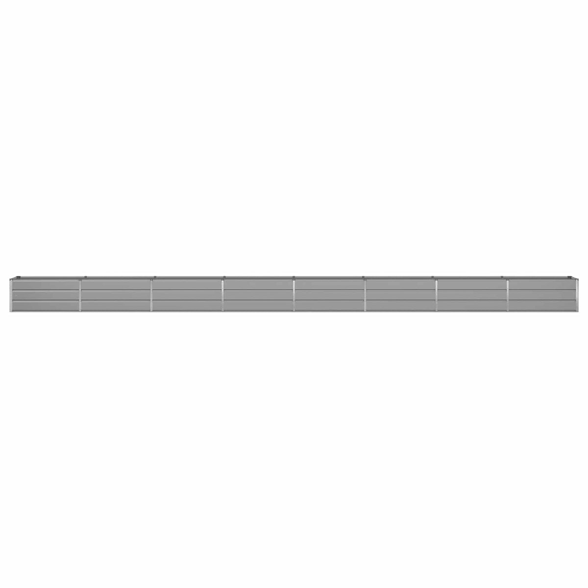 Planter Light Grey 770 x 50 x 45 cm Galvanised Steel