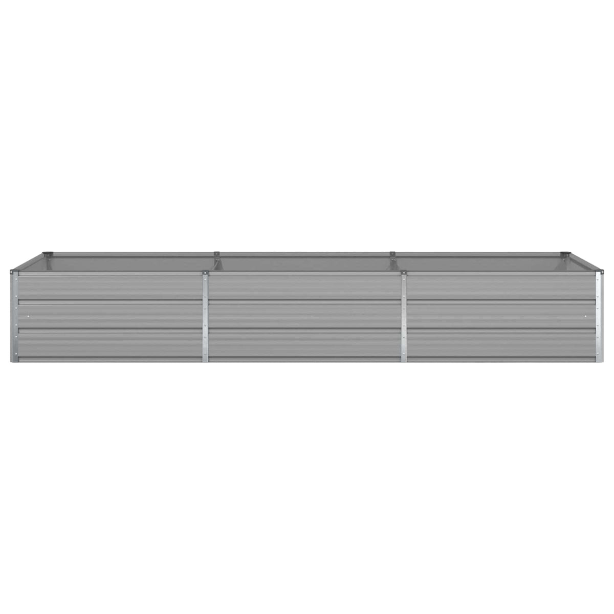 Planter Light Grey 290 x 100 x 45 cm Galvanised Steel