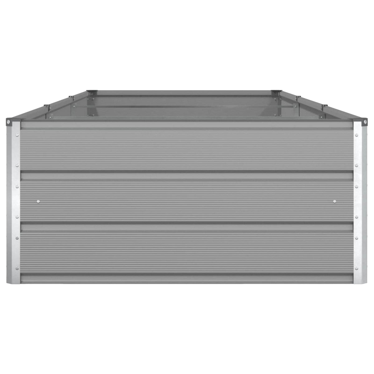 Planter Light Grey 290 x 100 x 45 cm Galvanised Steel