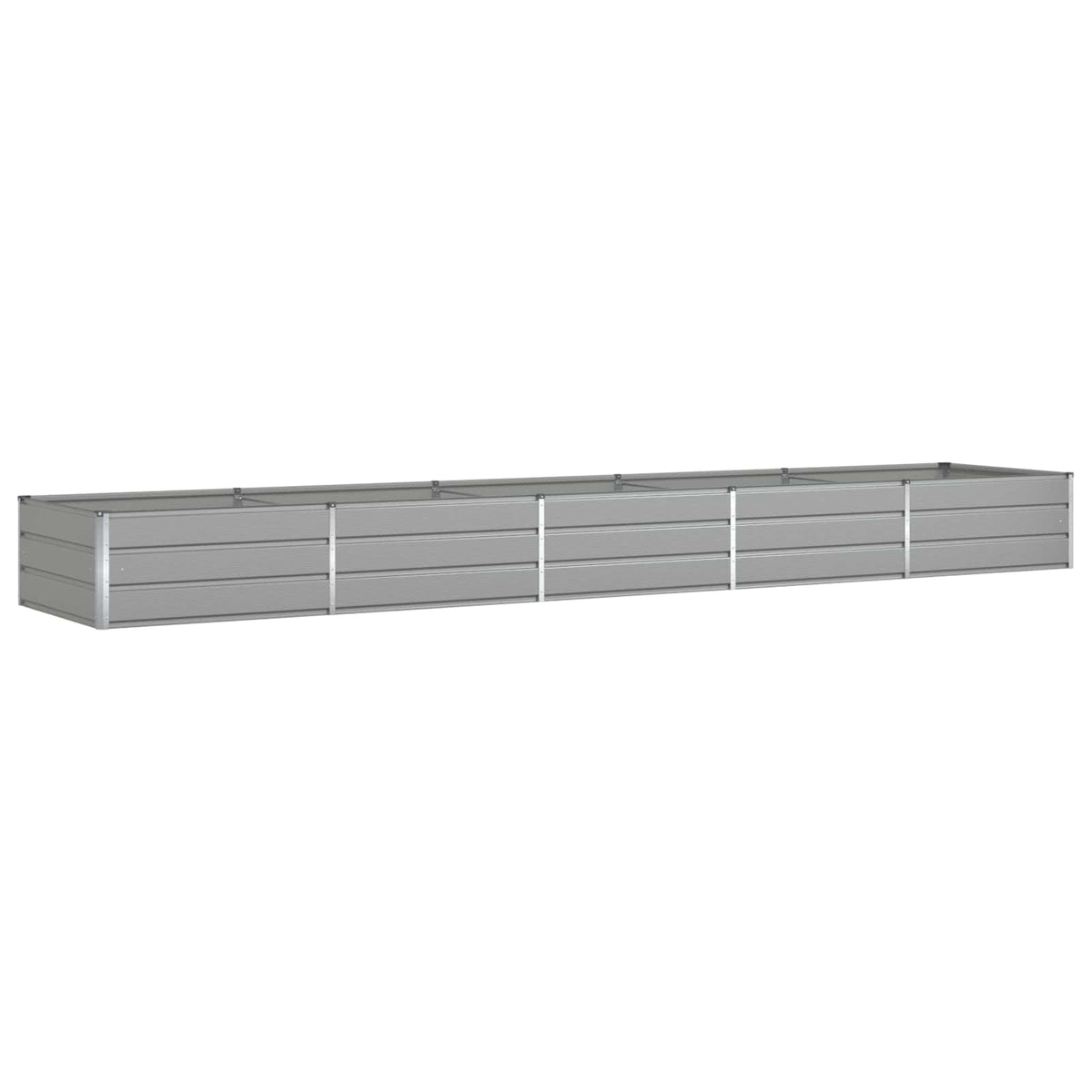 Planter Light Grey 480 x 100 x 45 cm Galvanised Steel