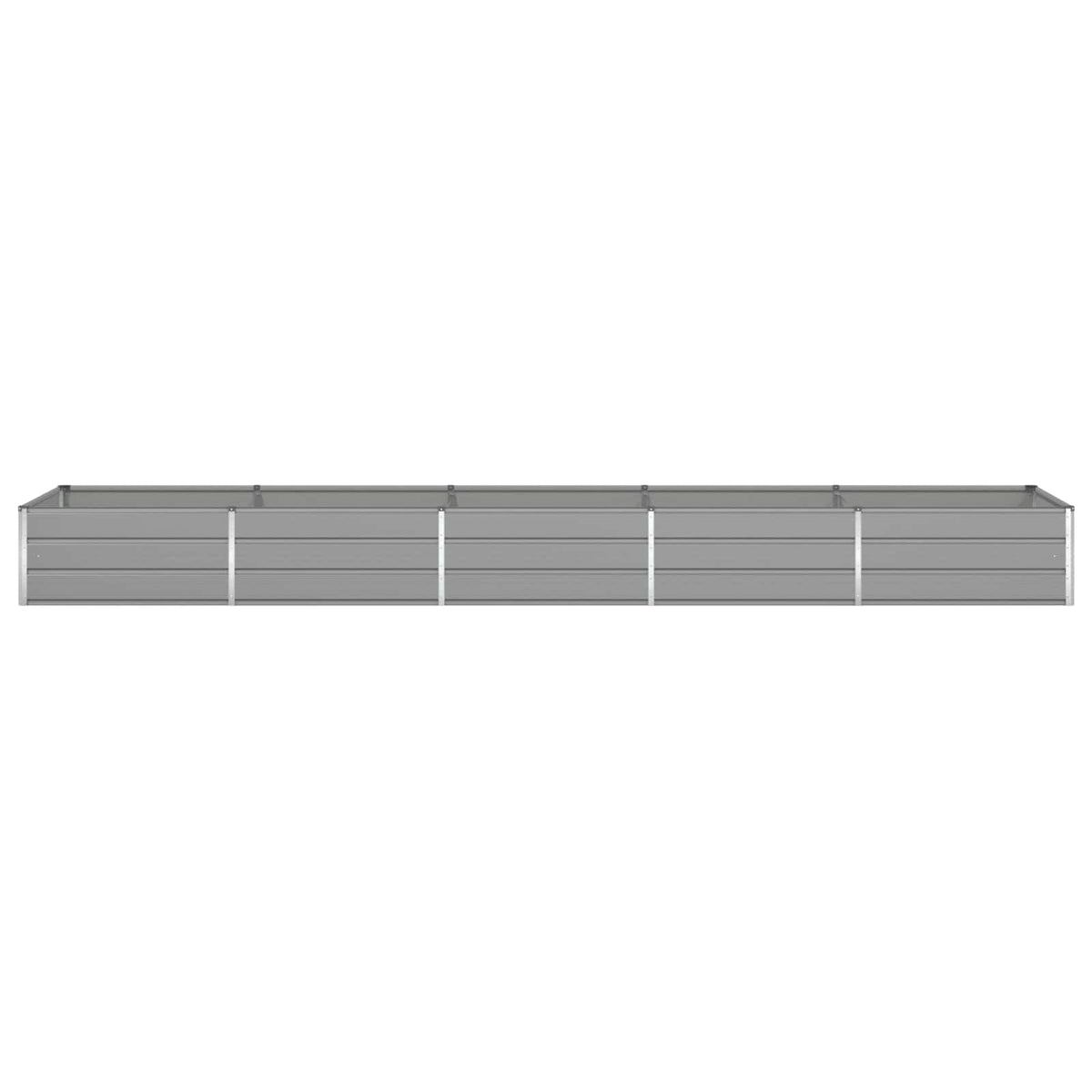 Planter Light Grey 480 x 100 x 45 cm Galvanised Steel