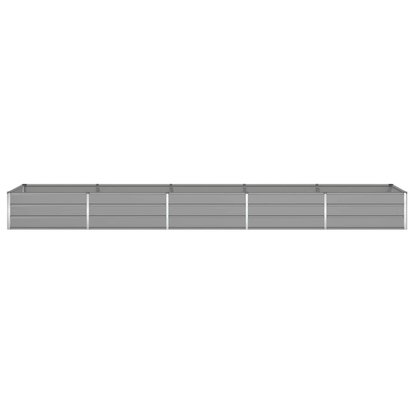 Planter Light Grey 480 x 100 x 45 cm Galvanised Steel