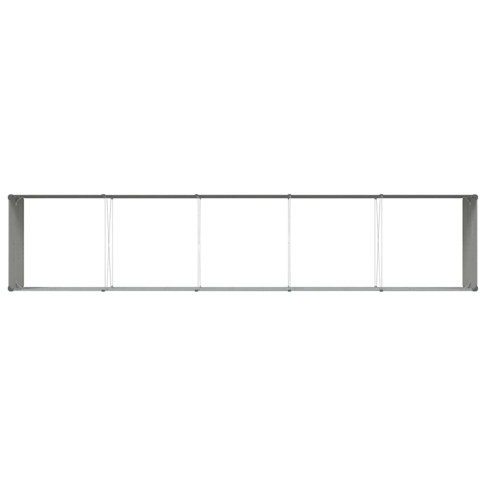 Planter Light Grey 480 x 100 x 45 cm Galvanised Steel