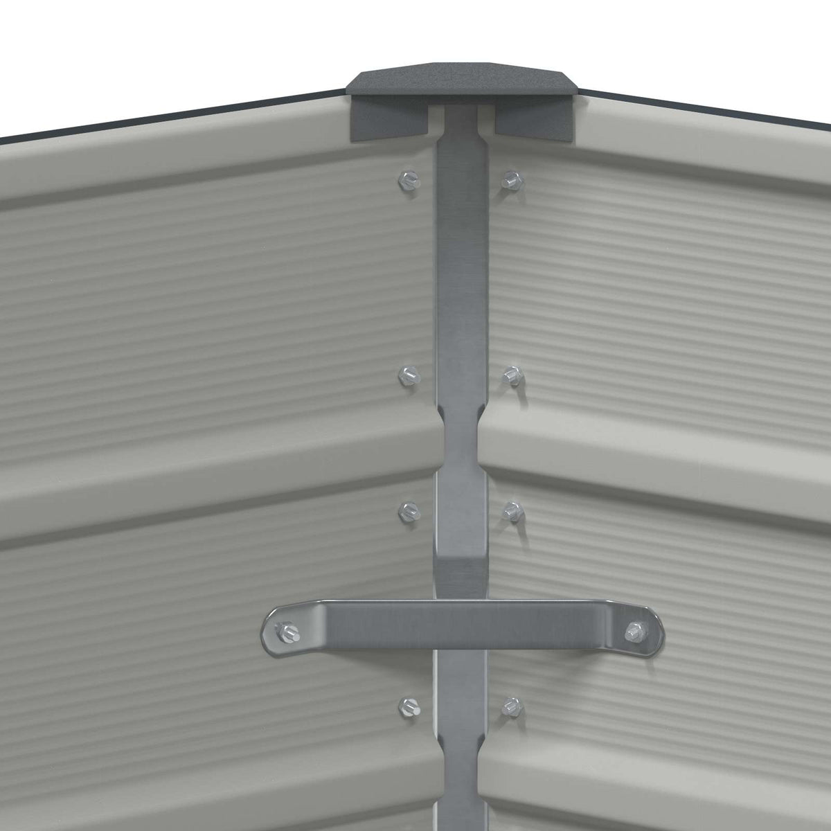 Planter Anthracite 129 x 129 x 45 cm Steel