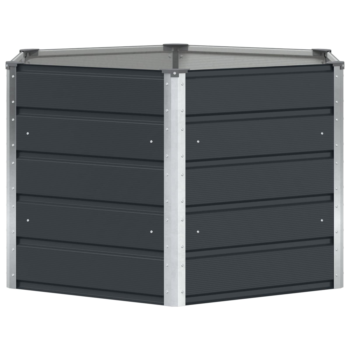 Planter Anthracite 129 x 129 x 75 cm Steel