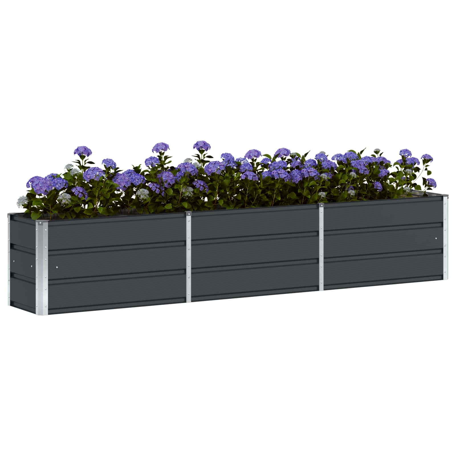 Planter Anthracite 240 x 40 x 45 cm Steel