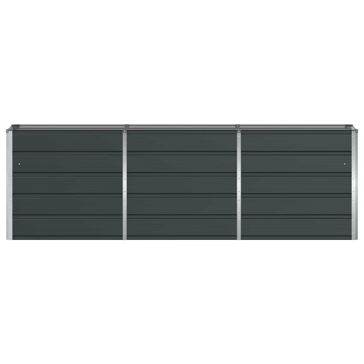 Planter Anthracite 240 x 40 x 75 cm Steel