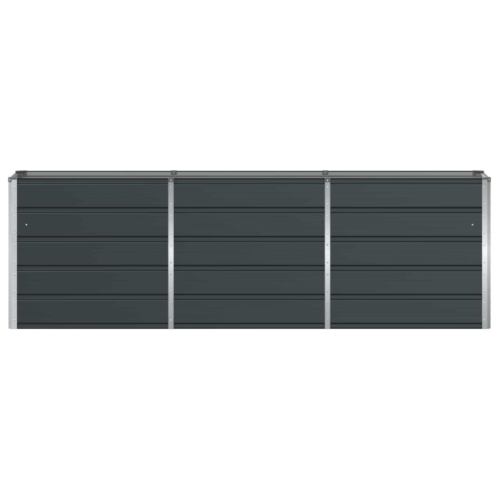 Planter Anthracite 240 x 40 x 75 cm Steel
