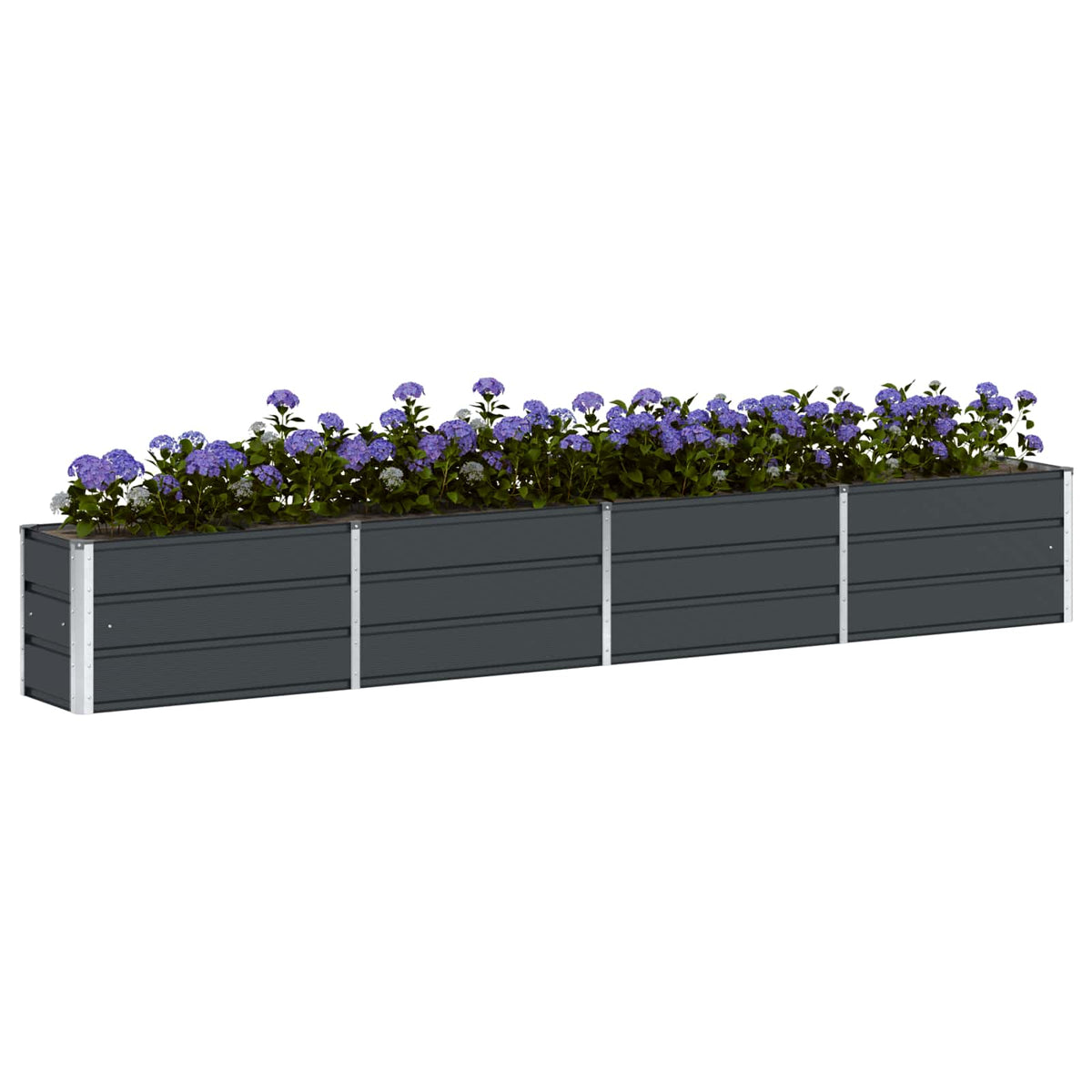 Planter Anthracite 320 x 40 x 45 cm Steel
