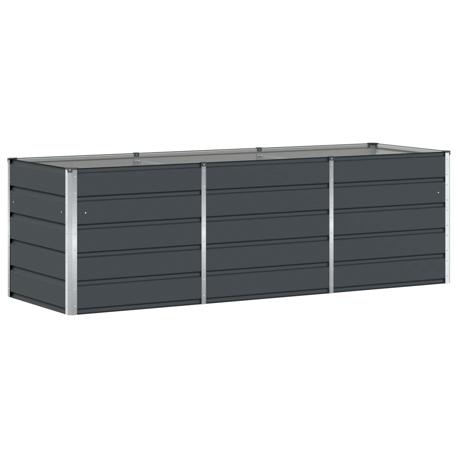 Planter Anthracite 240 x 80 x 75 cm Steel