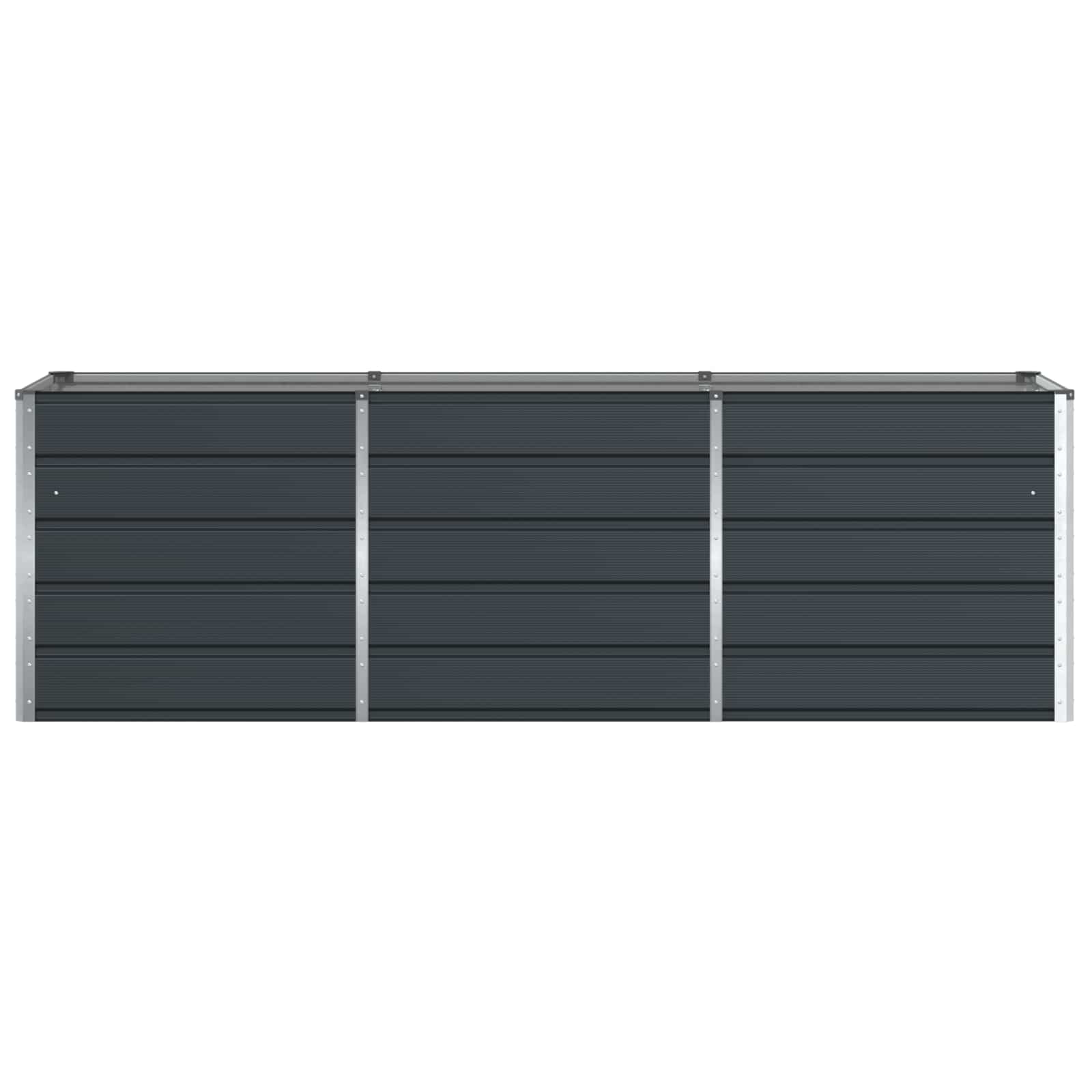 Planter Anthracite 240 x 80 x 75 cm Steel